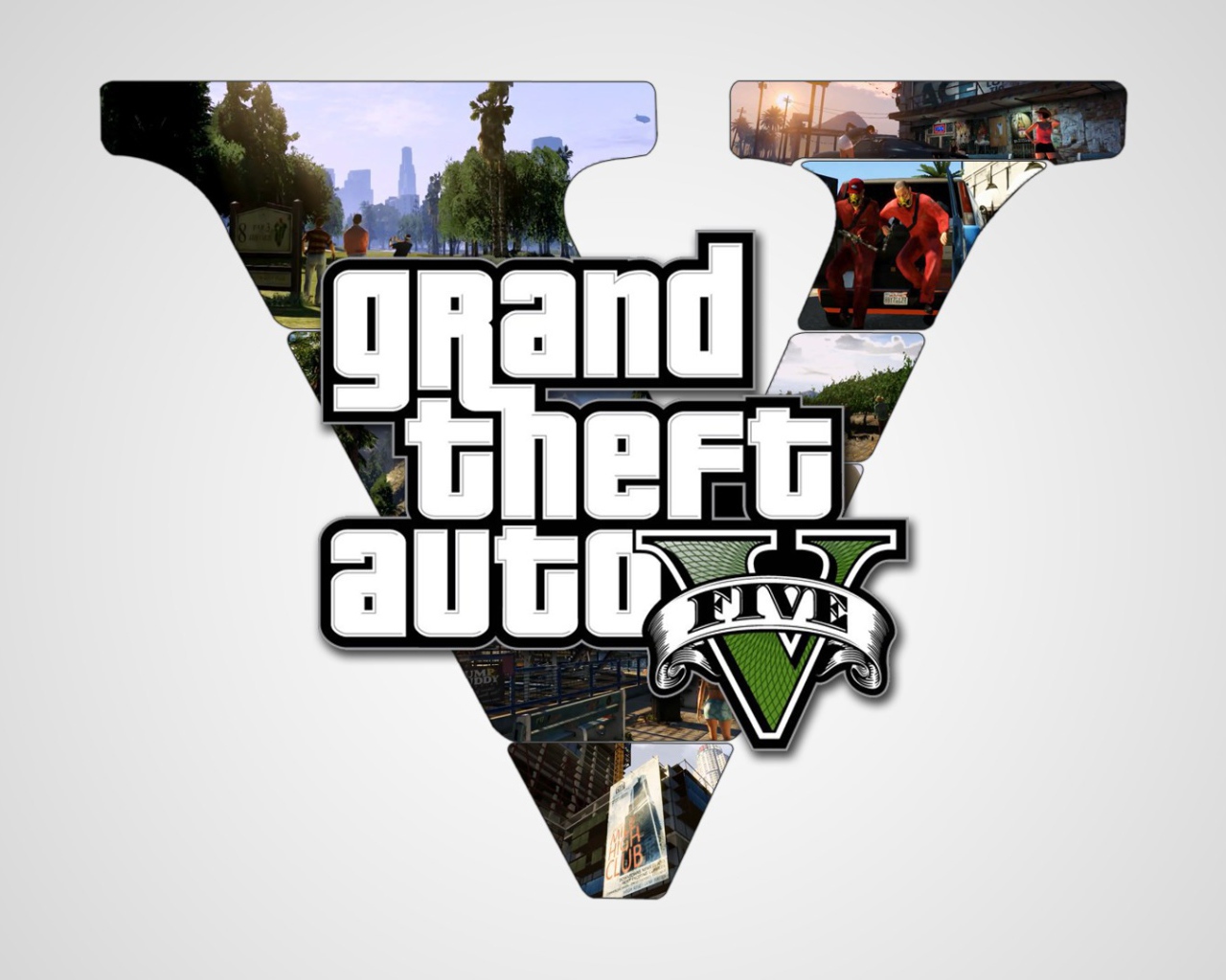 Grand Theft Auto V в белом