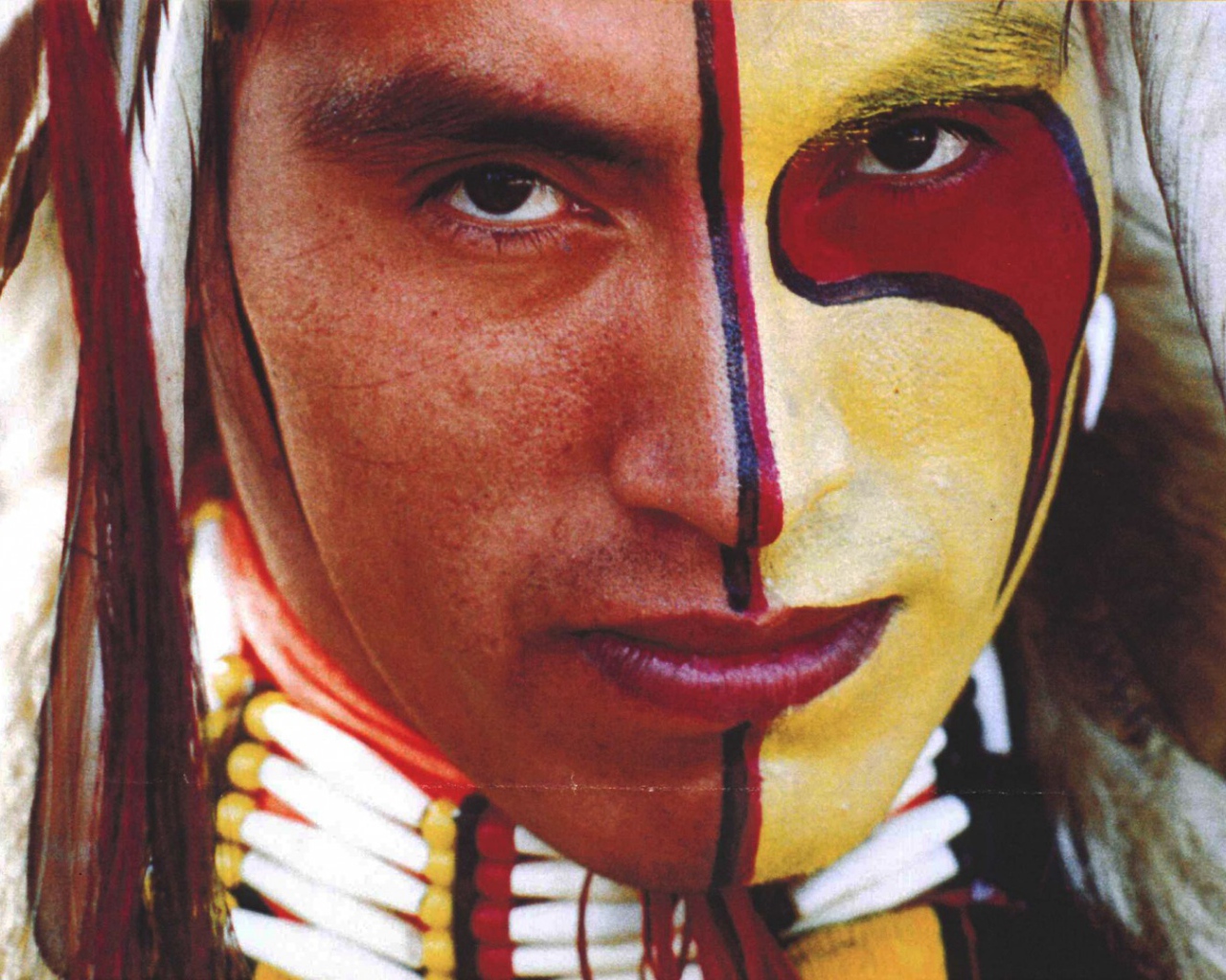 Макияж индейца