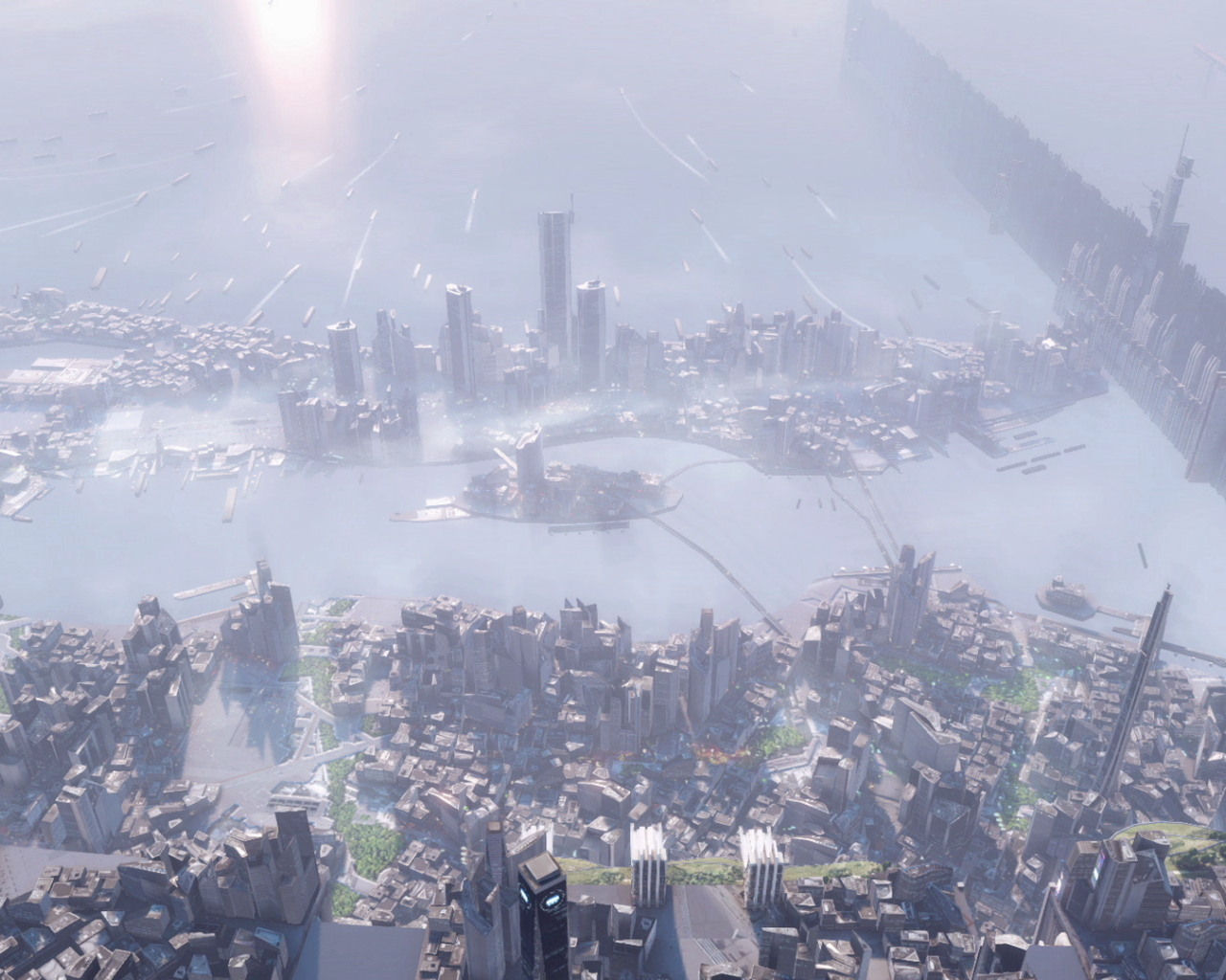 Killzone: Shadow Fall: далеко, город