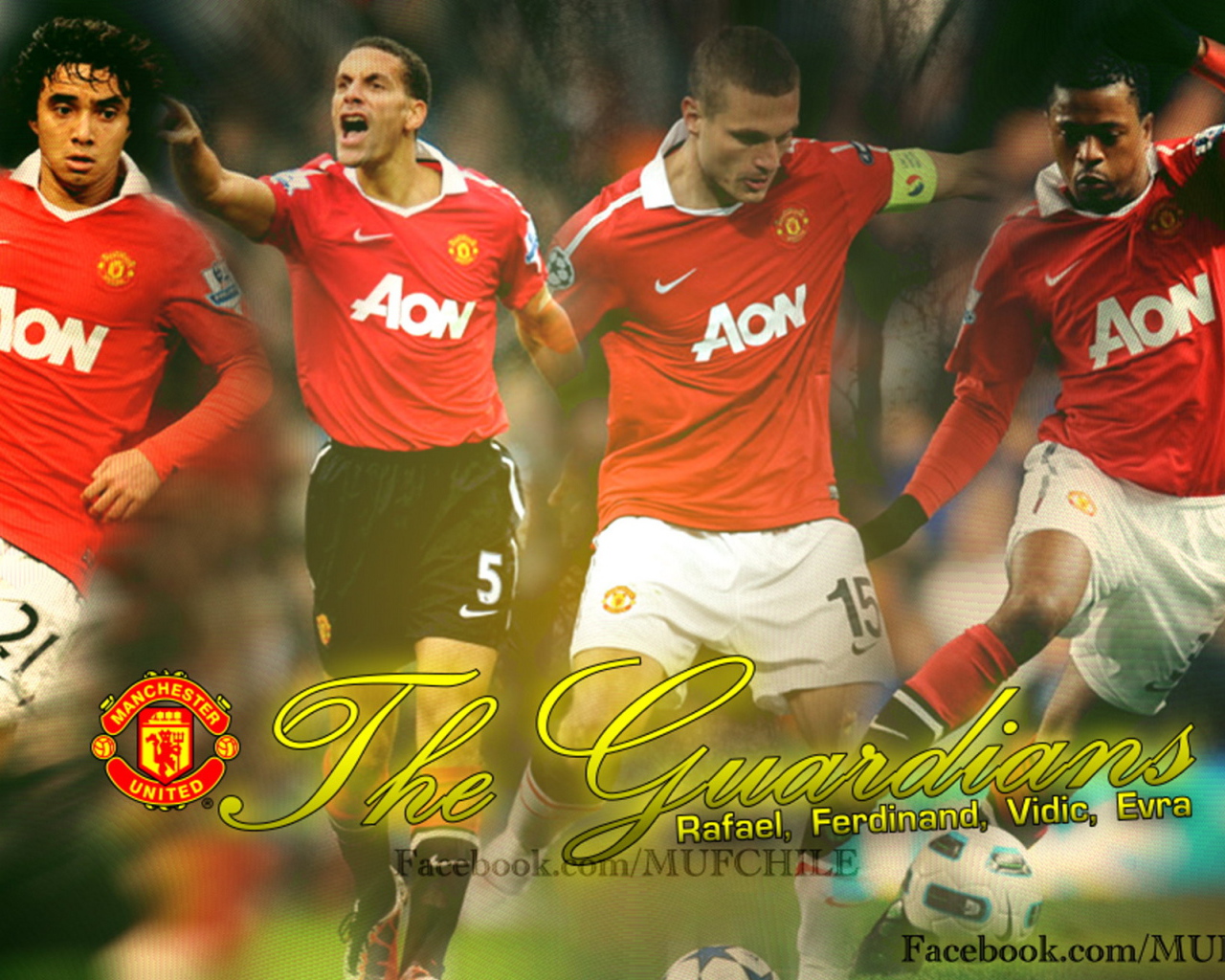 Манчестер Юнайтед Неманья Видич и другие защитники