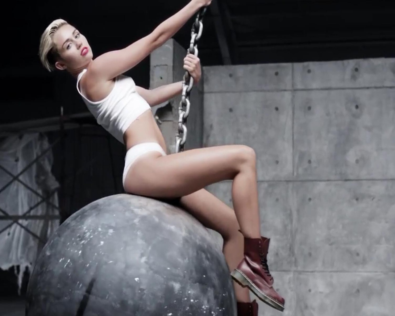 Miley Cyrus music video Wreckin Ball