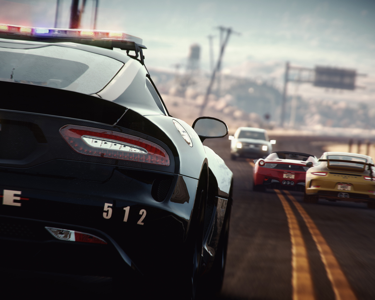 Need for Speed Rivals: полицейская машина у них на хвосте