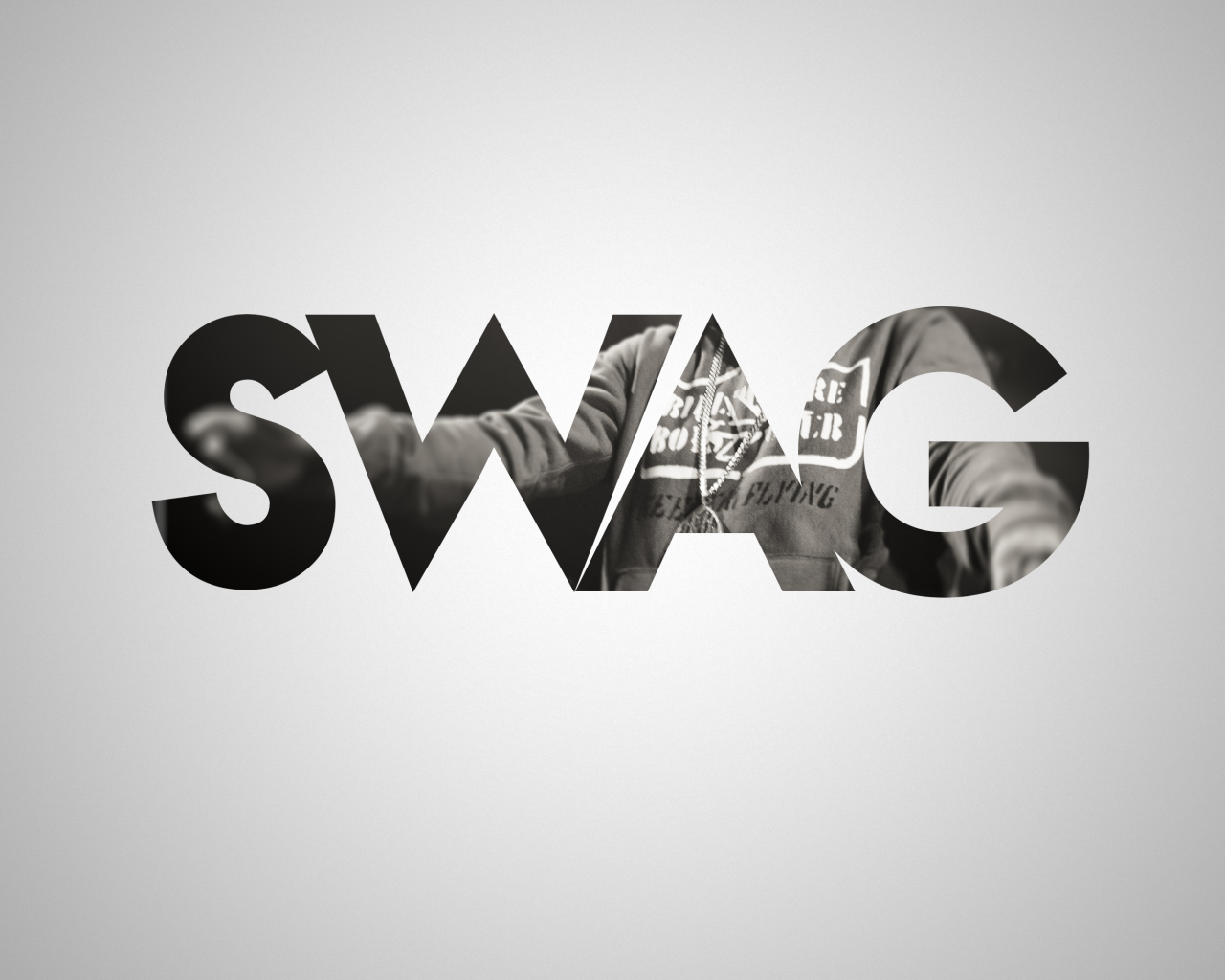 SWAG на сером фоне