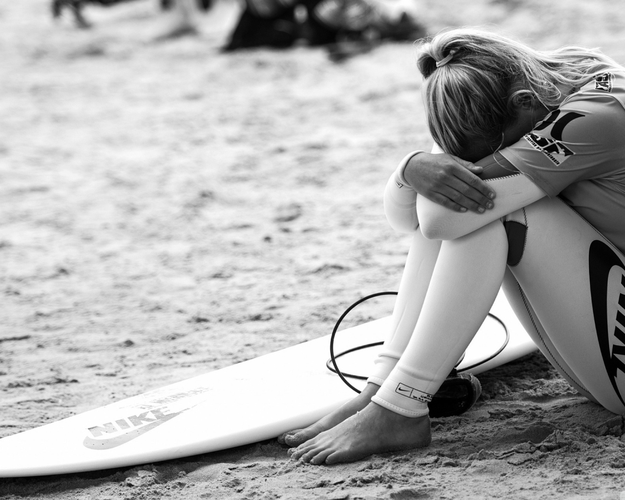 Спортивная девушка устала