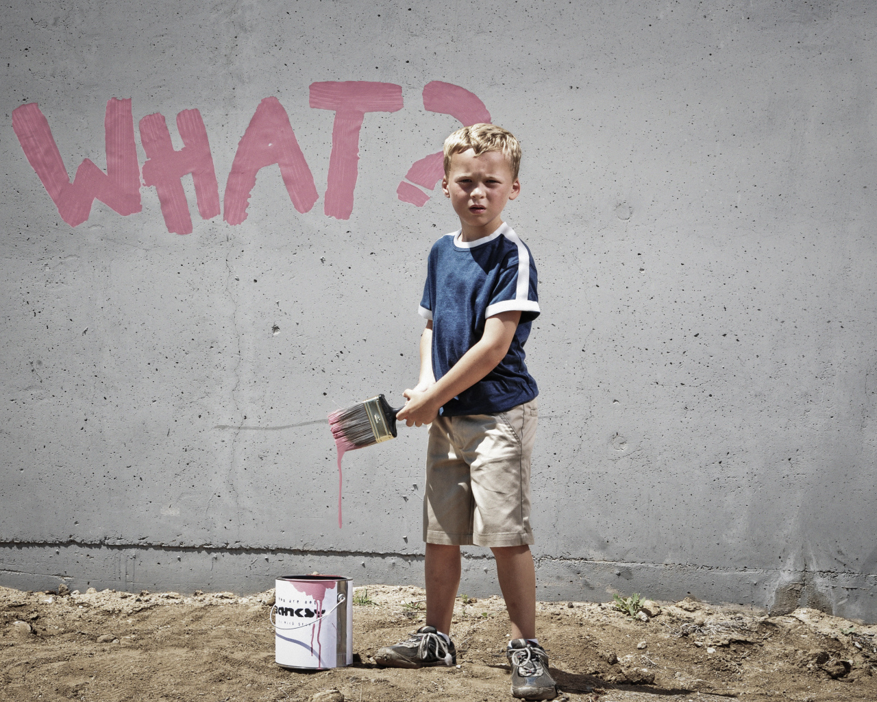 Уличный художник ребёнок