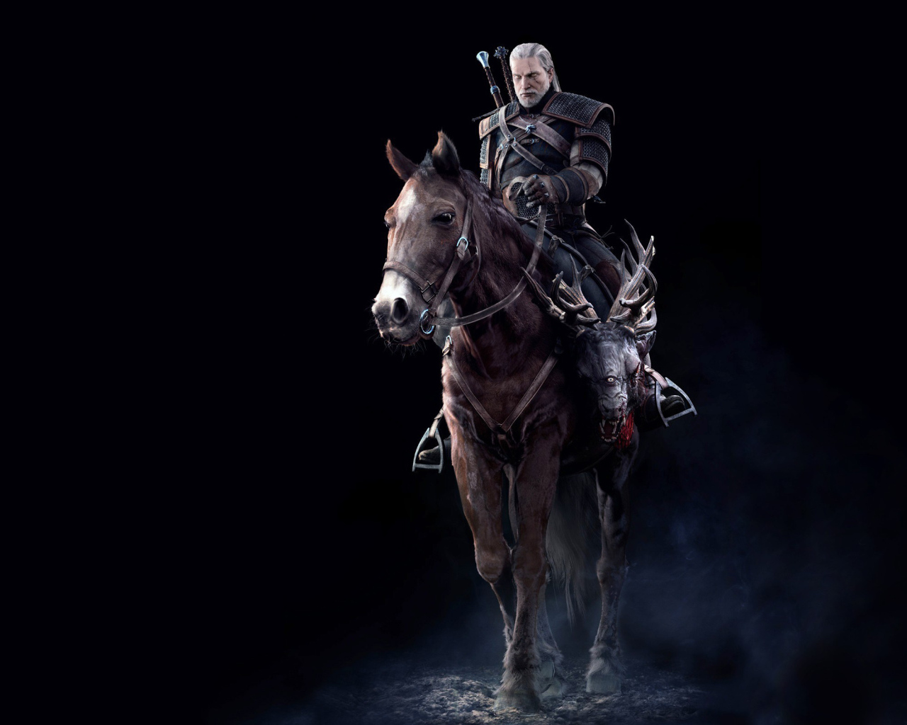 The Witcher 3: Wild Hunt: герой на коне