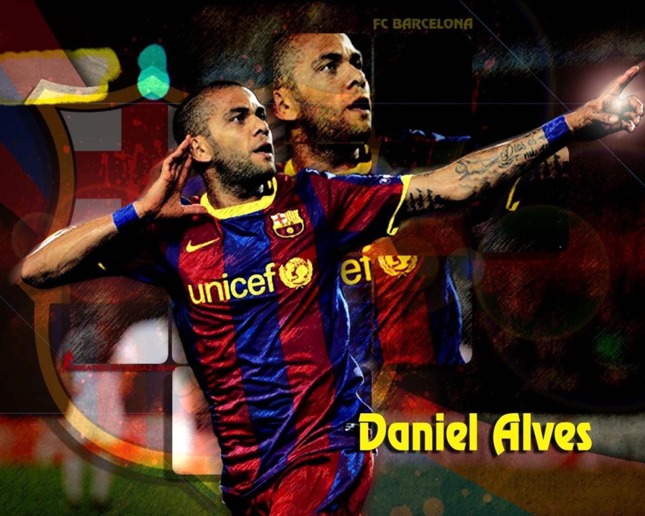 Лучший футболист Барселоны Даниэл Алвес