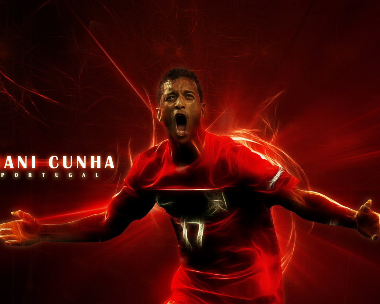 Лучший футболист Манчестер Юнайтед Луиш Нани в огне