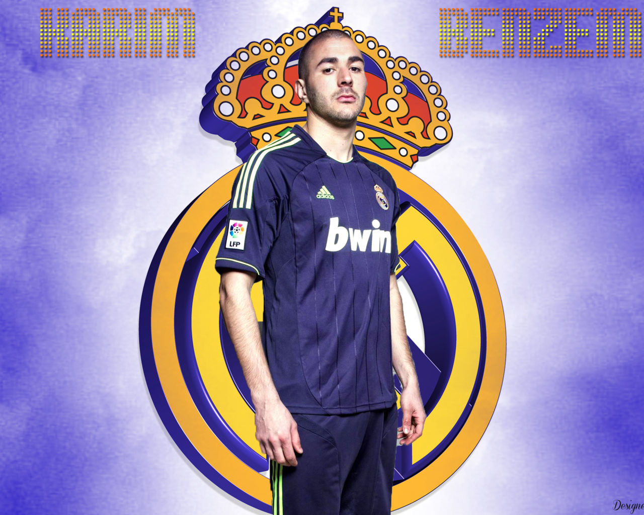 Футболист Реал Мадрид Карим Бензема под небом