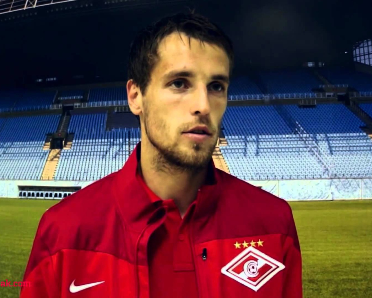 The football player Spartak Dmitri Kombarov close up
