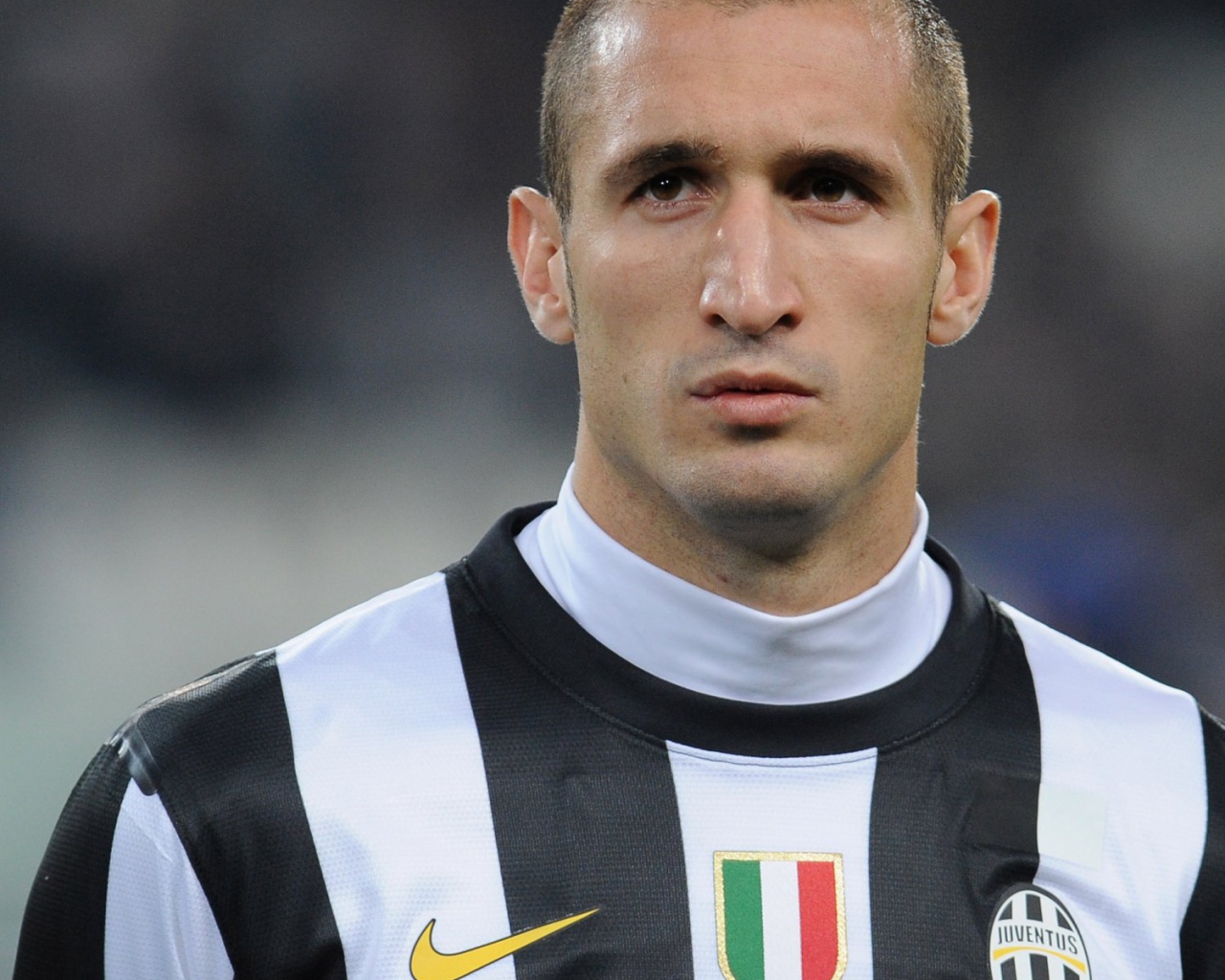 Полузащитник Ювентуса Джорджо Кьеллини крупным планом