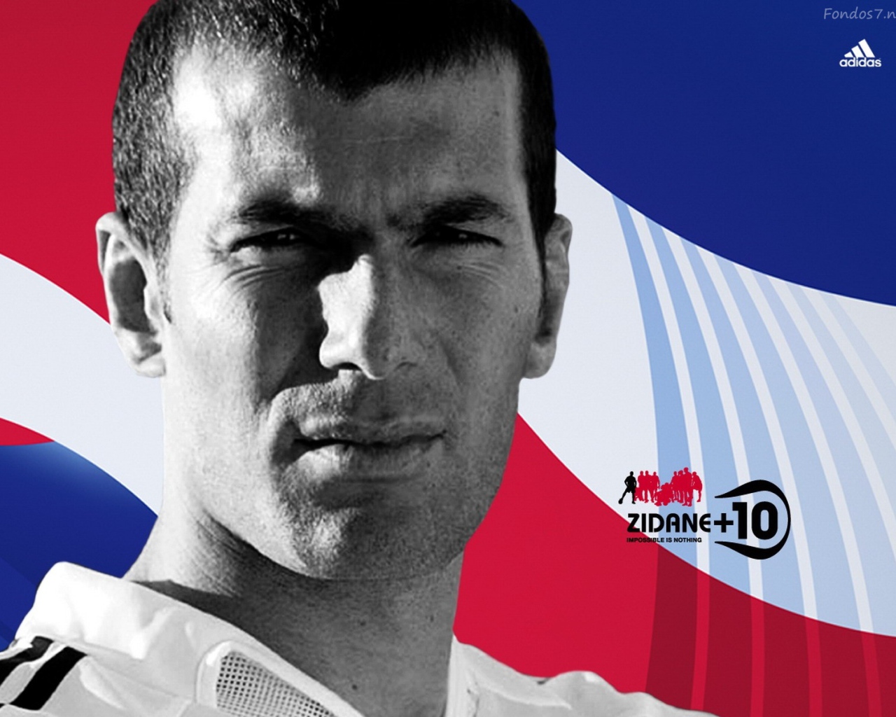 Легенда футбола Зинедин Зидан и французский флаг