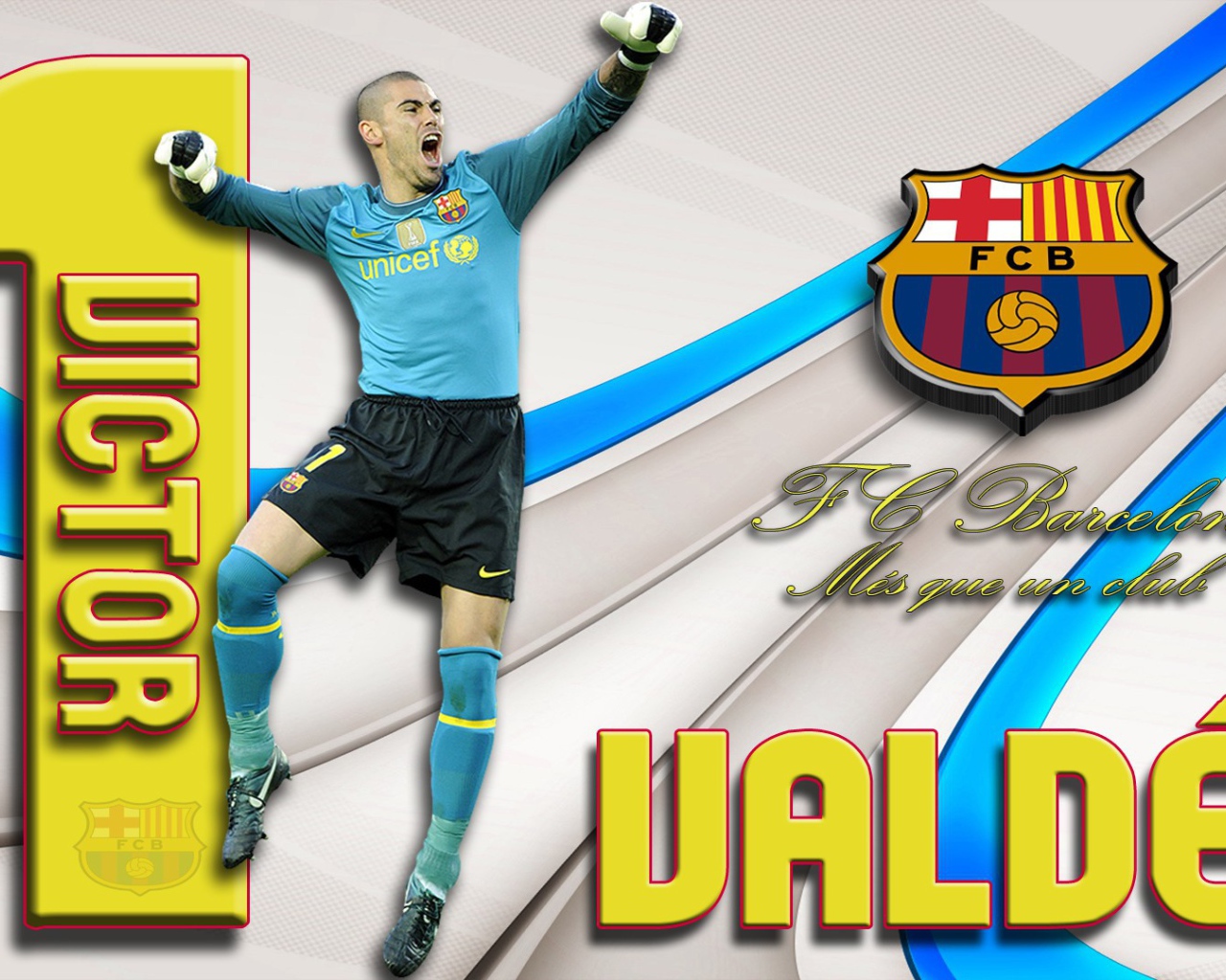 Игрок номер 1 Барселоны Виктор Вальдес