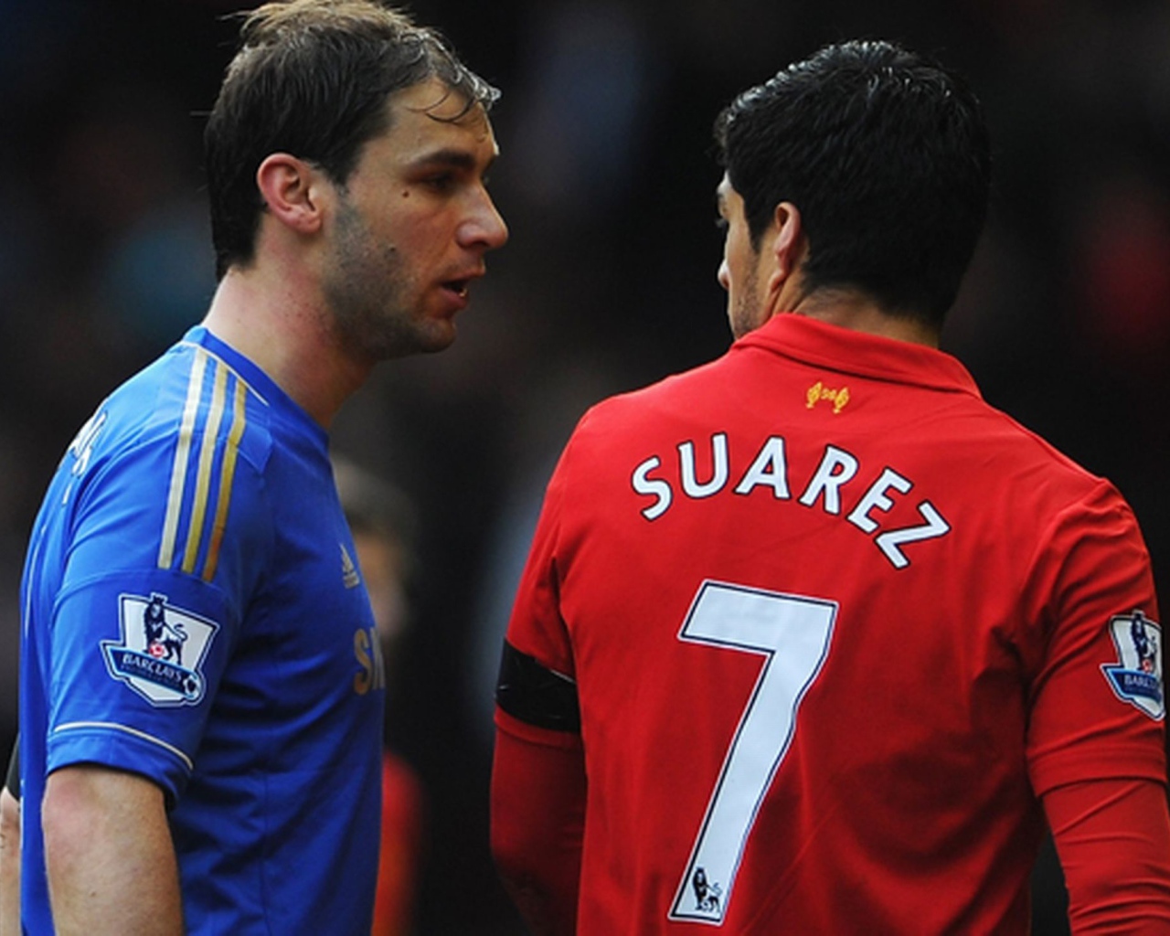 Игрок номер 7 из Ливерпуля Луис Суарес
