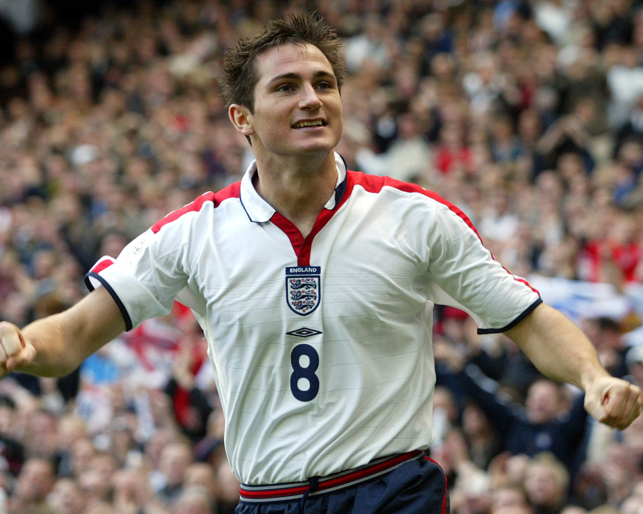 Игрок Челси Фрэнк Лэмпард играл за национальную сборную Англии