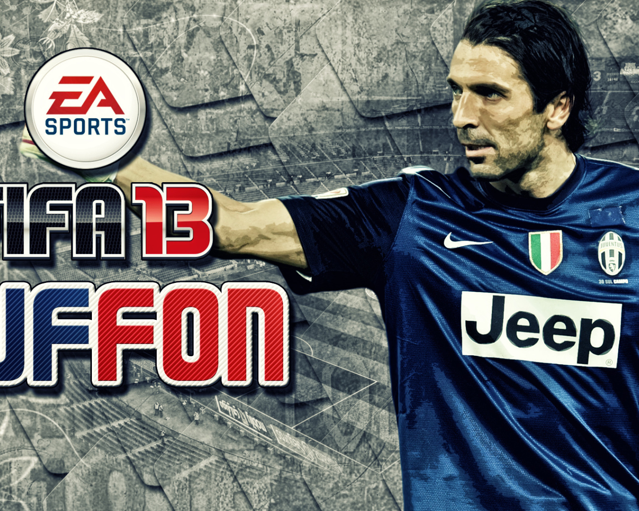 Игрок Ювентуса Джанлуиджи Буффон игра FIFA 2013
