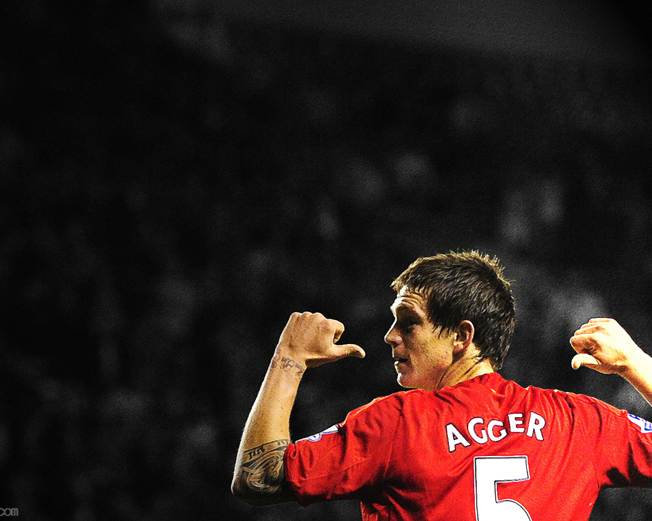The player of Liverpool Daniel Agger