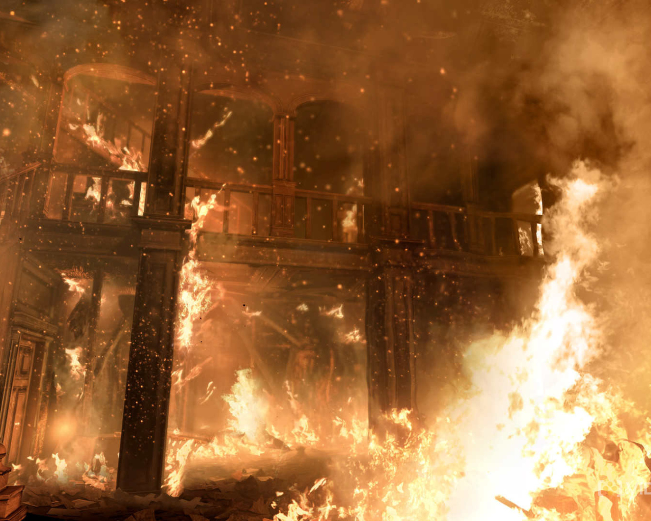 Thief: здание в огне