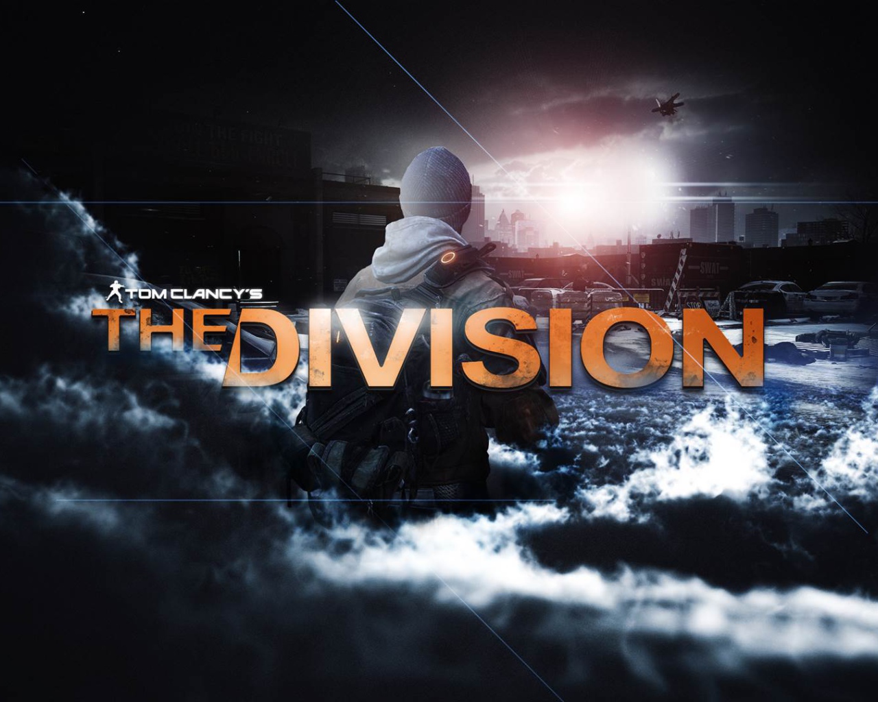 Tom Clancy's The division: герой наблюдает город