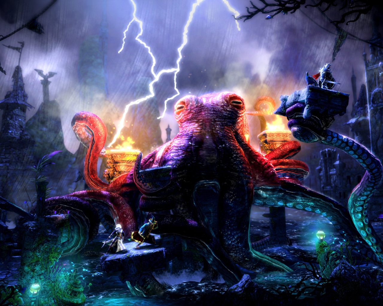 Trine 2 Complete Story: гигантский осьминог