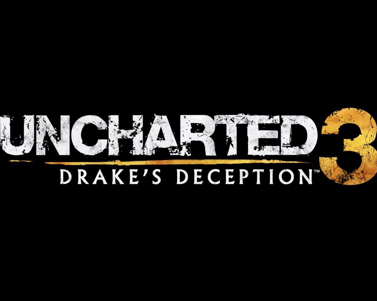 Uncharted 3: черный фон