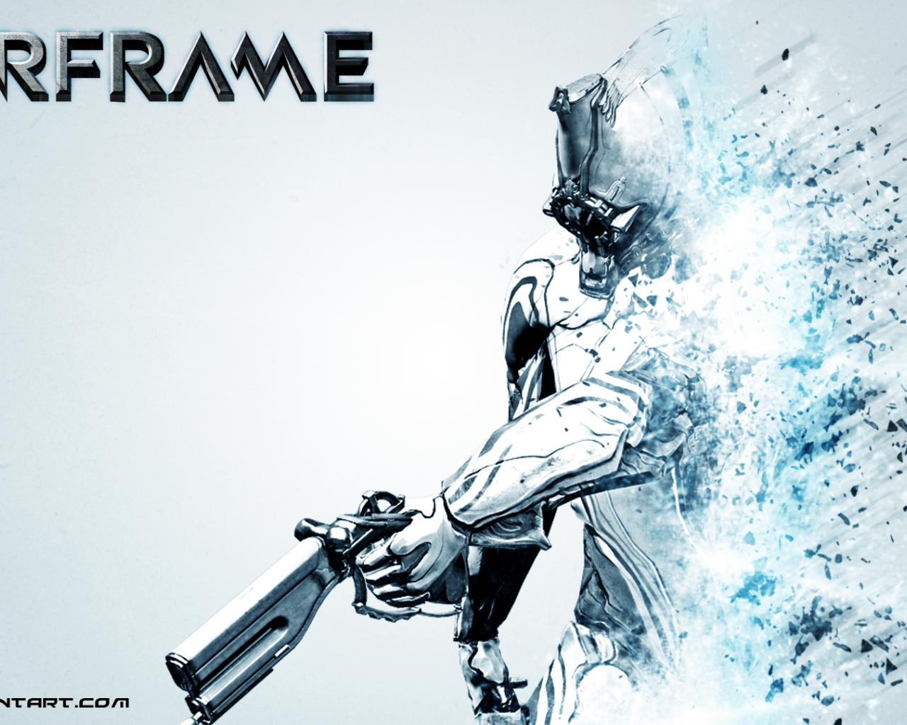   Warframe: герой с оружием будущего