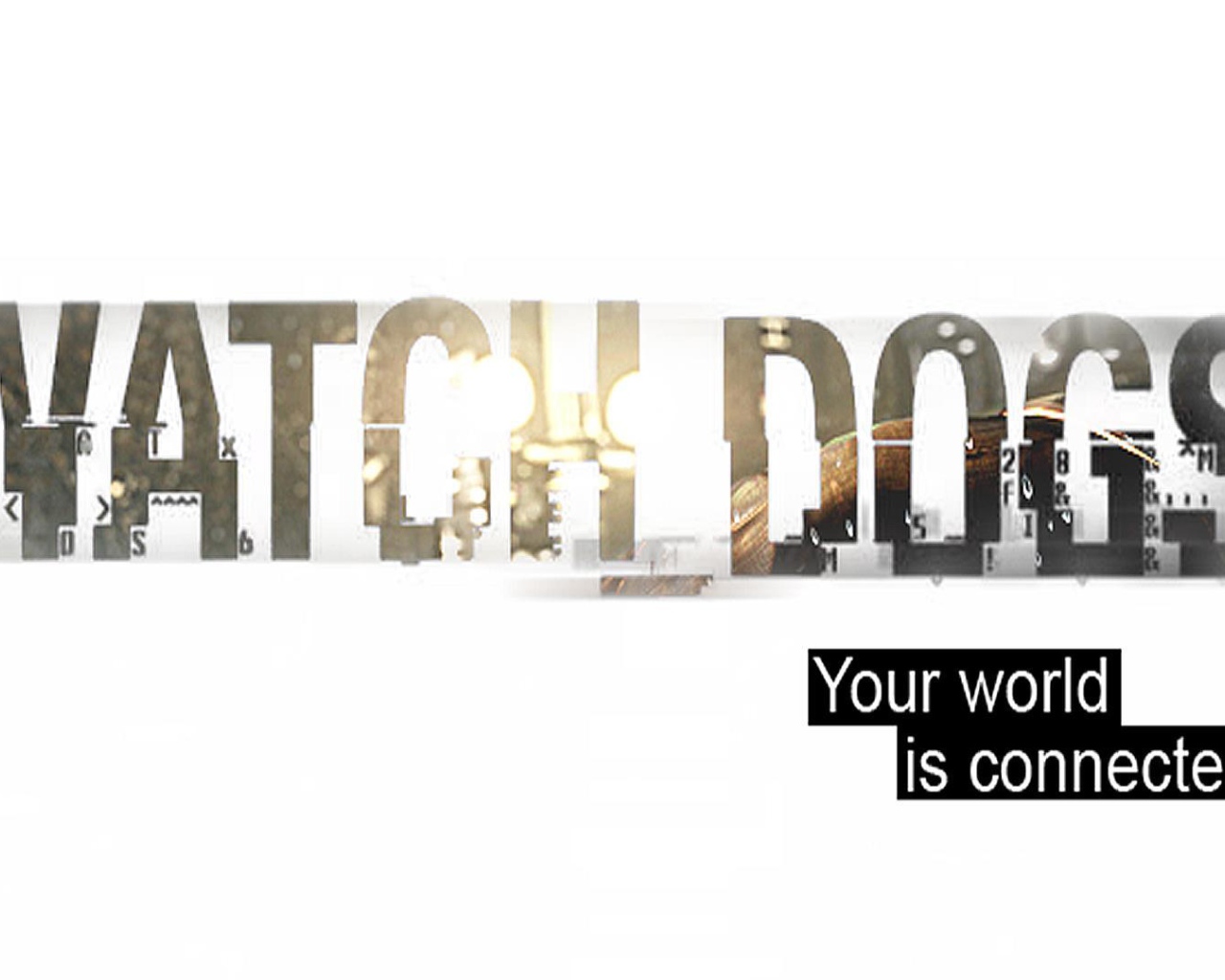 Watch Dogs: белый фон