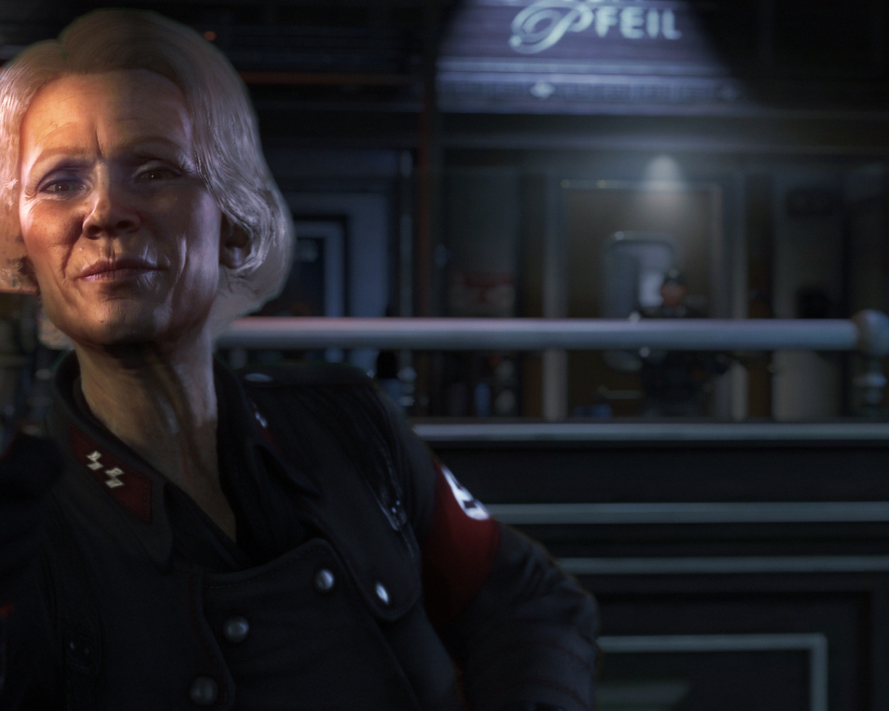 Wolfenstein New Order: фашистский офицер