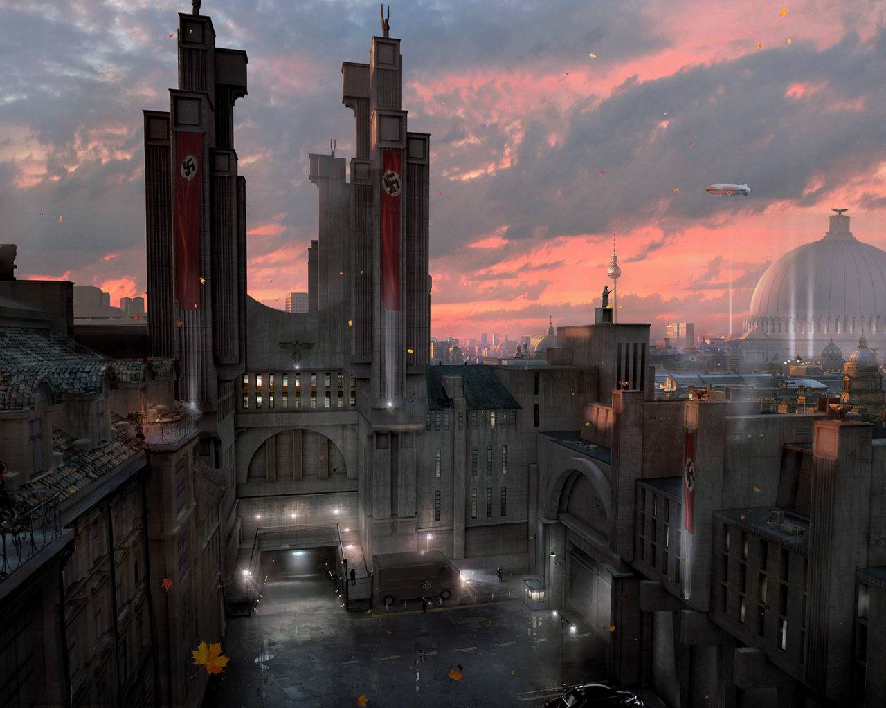 Wolfenstein New Order: главное здание