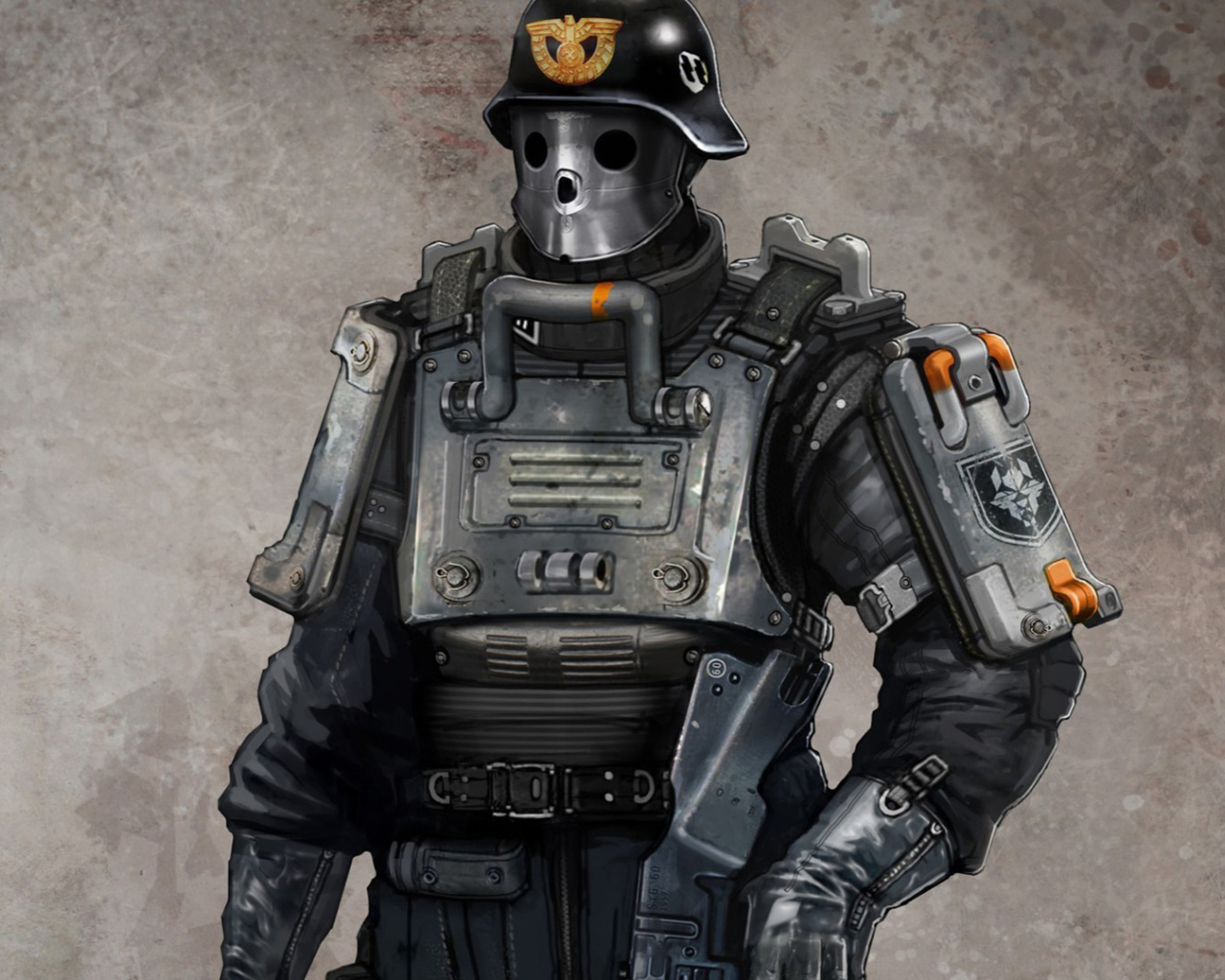 Wolfenstein New Order: патрульный солдат