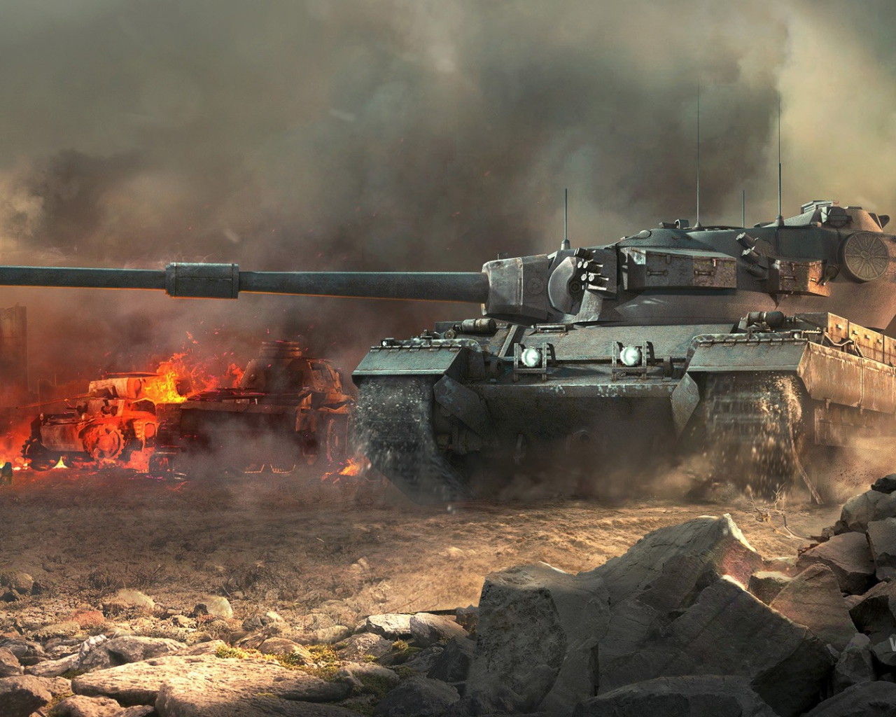 World of Tanks: мощный танк