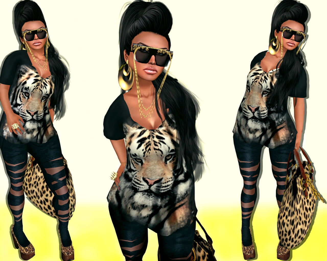 Рисунок девушки, swag