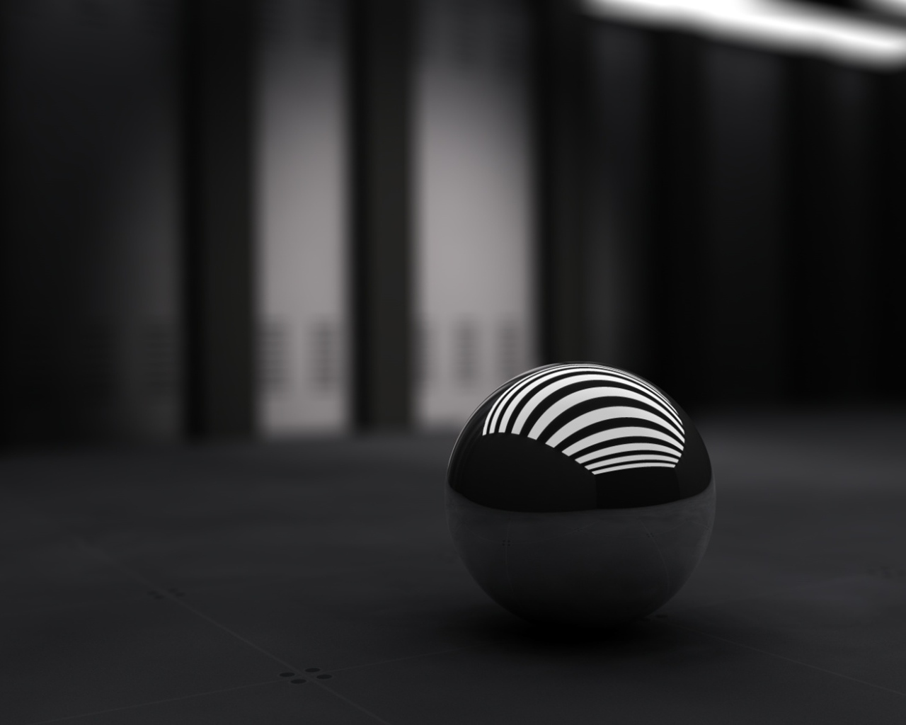 3D black ball