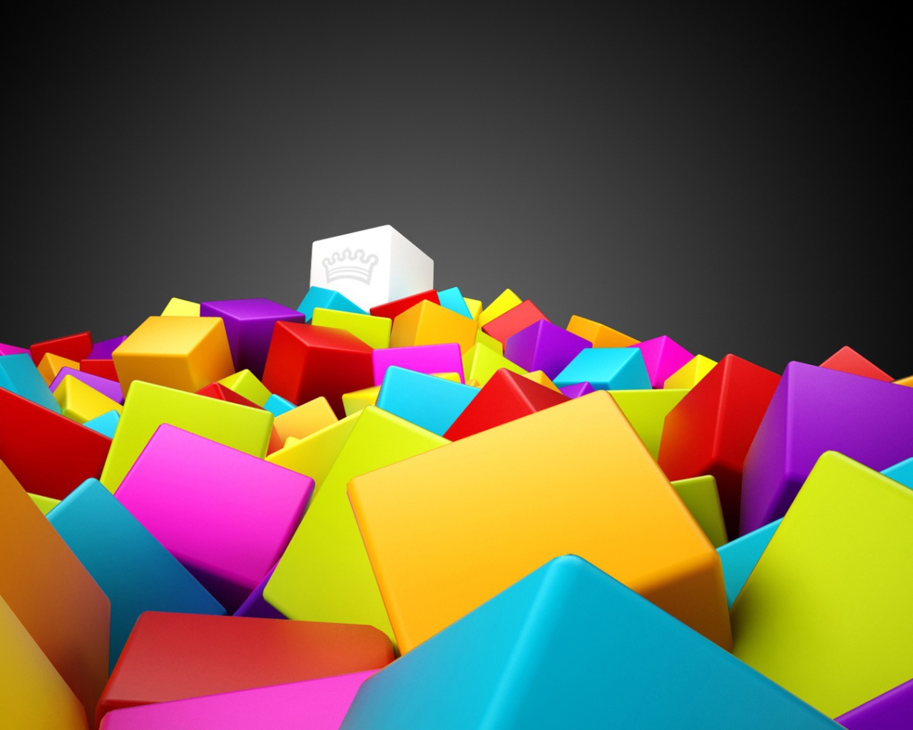 3D colorful squares