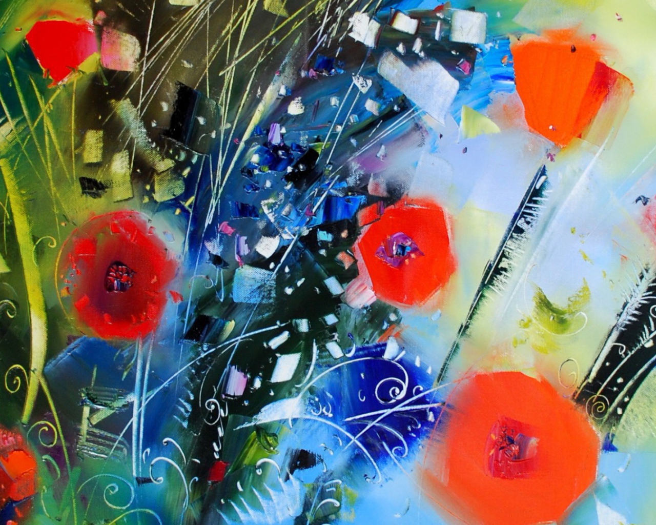 Абстрактные маки