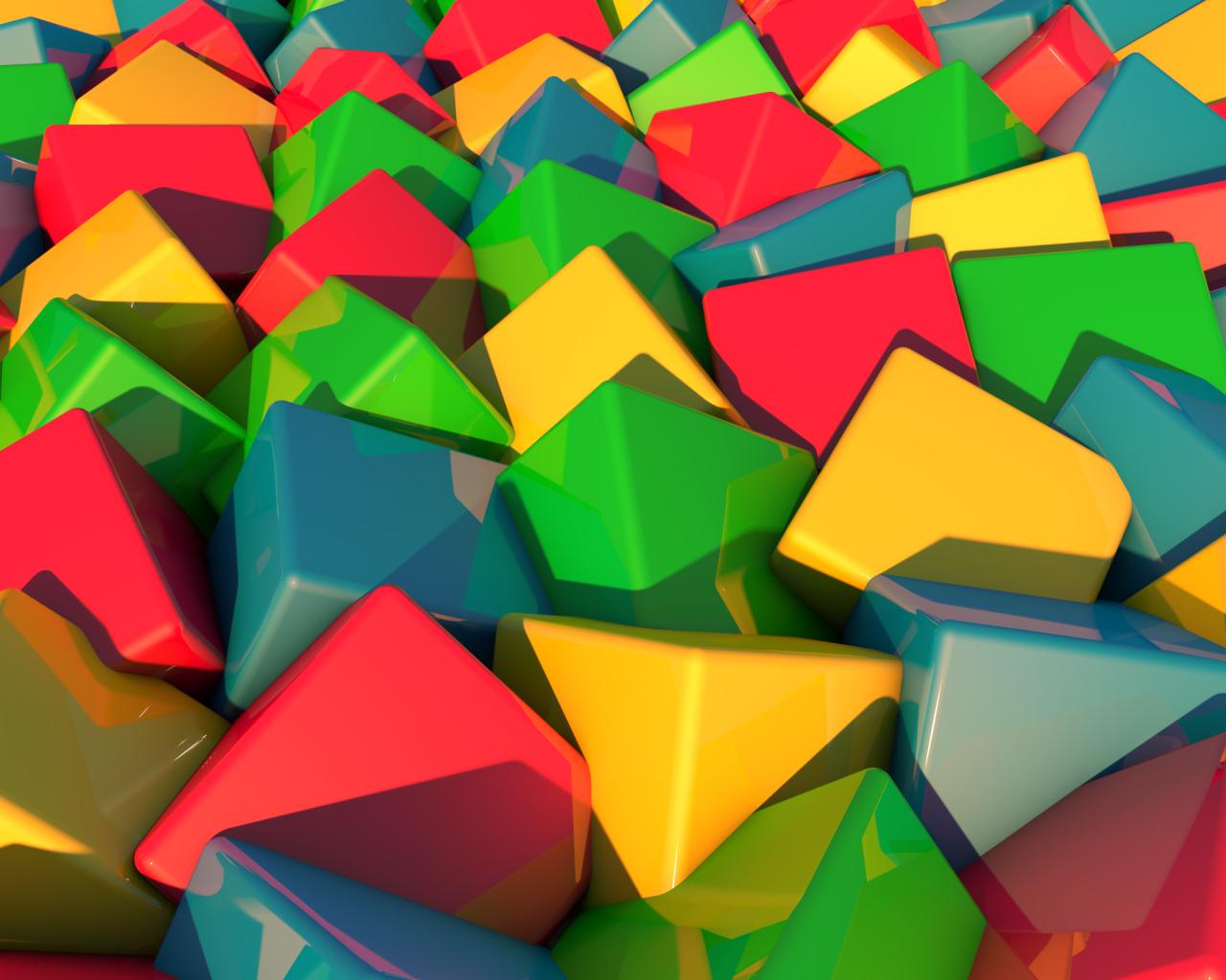 Разноцветные кубики