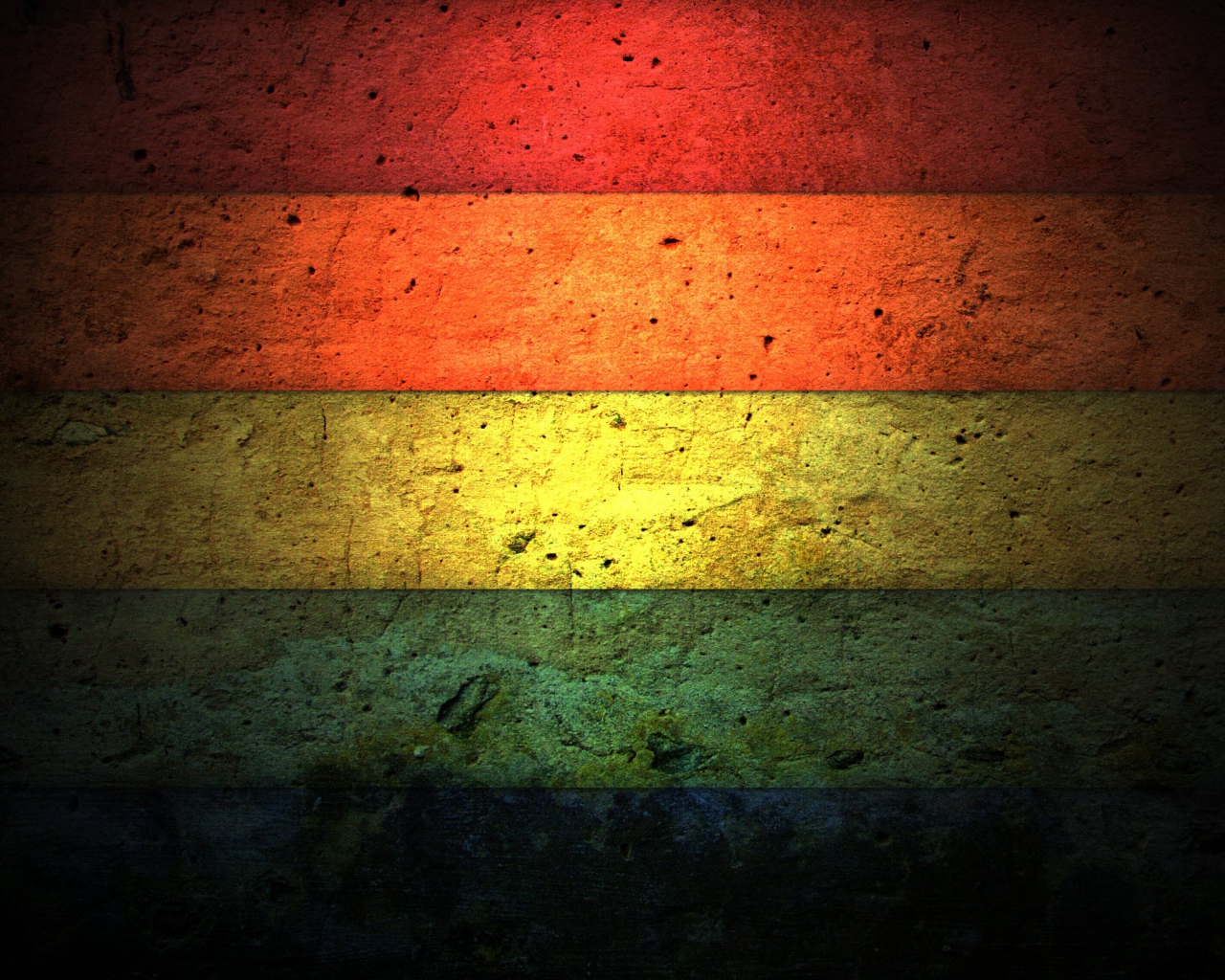 Пятицветная стена