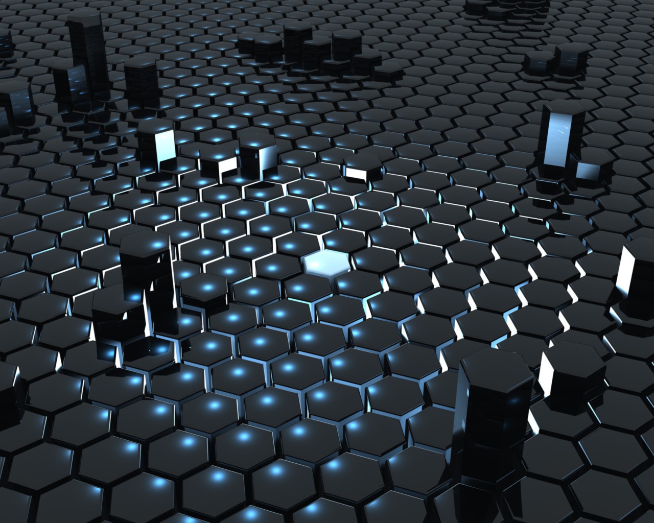Светящийся шестигранник