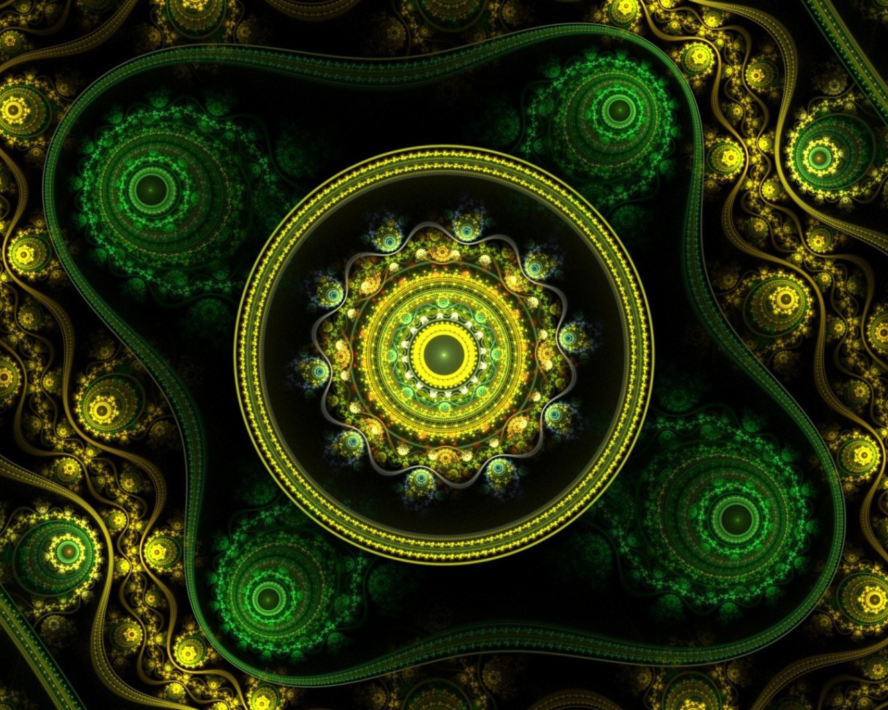 Зеленая абстракция