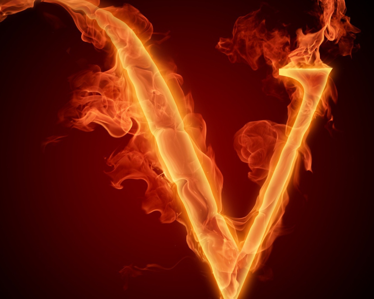 Огненная буква В