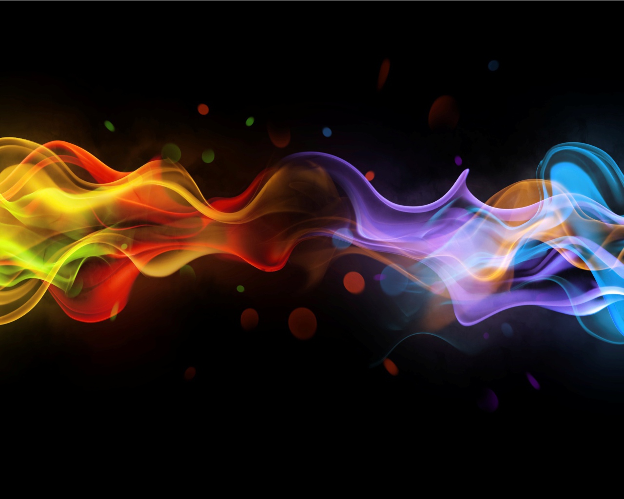 Разноцветный абстрактный дым