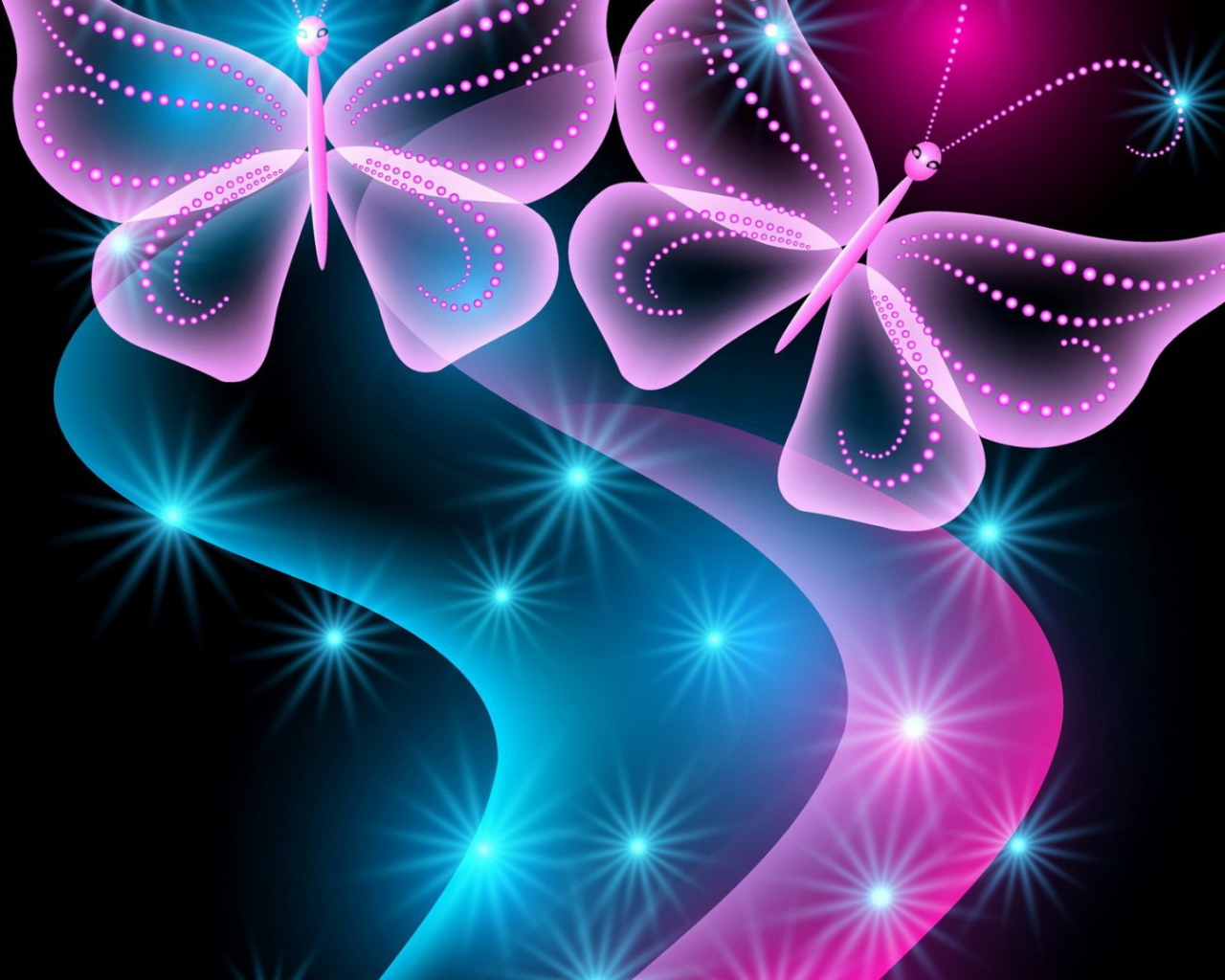 Розовые бабочки