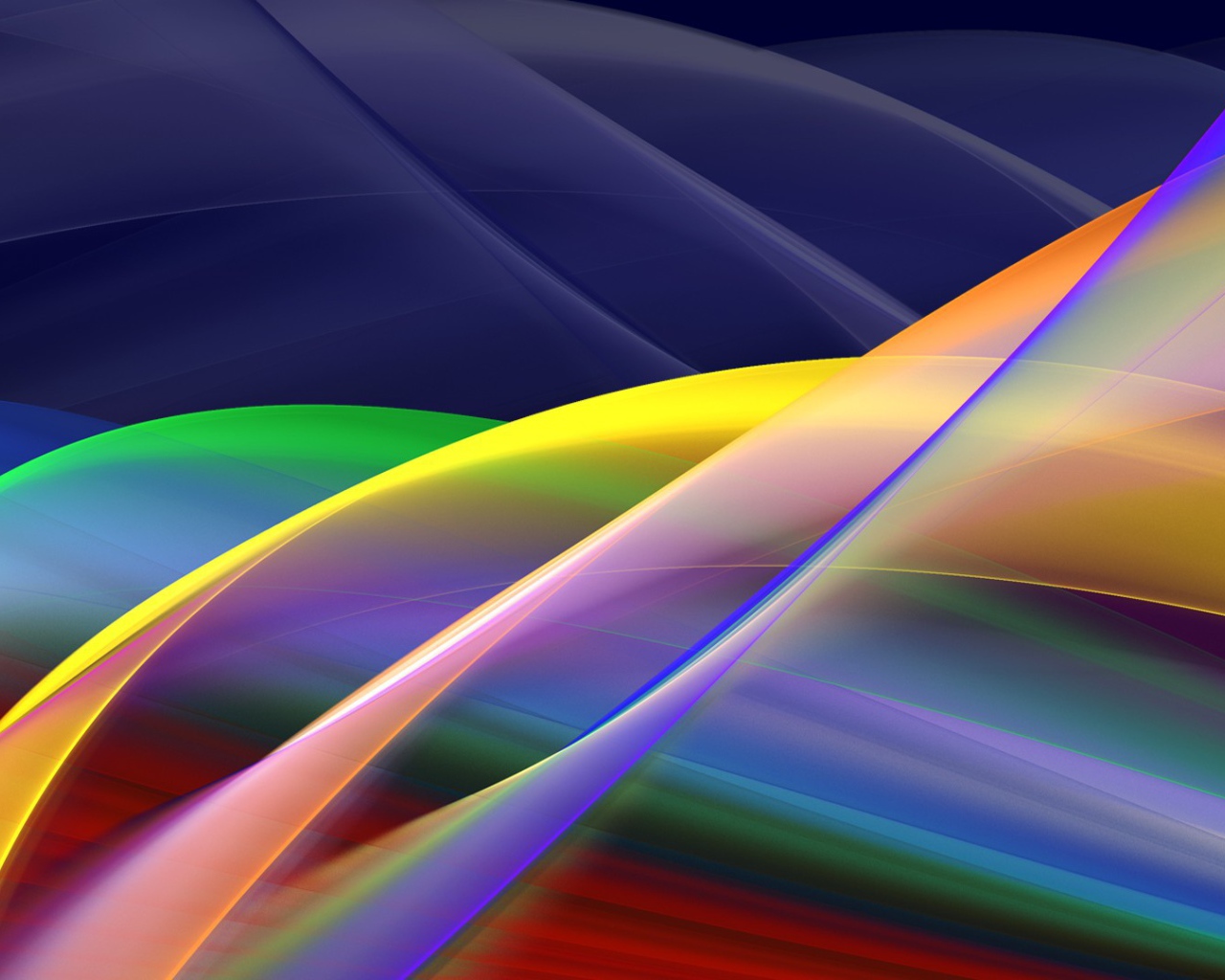 Радужные волны света