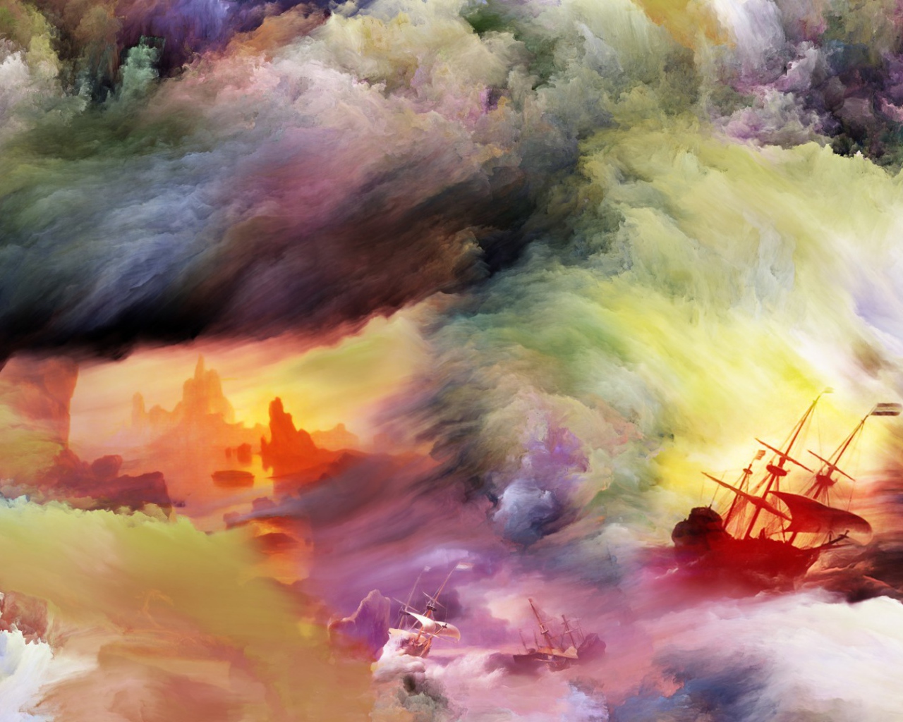 Шторм в море