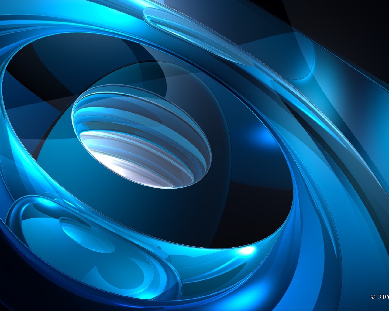 Голубая абстракция