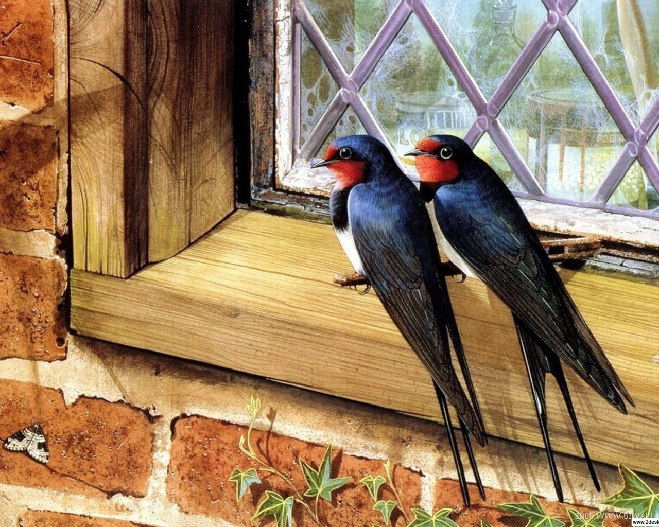 Пара птичек