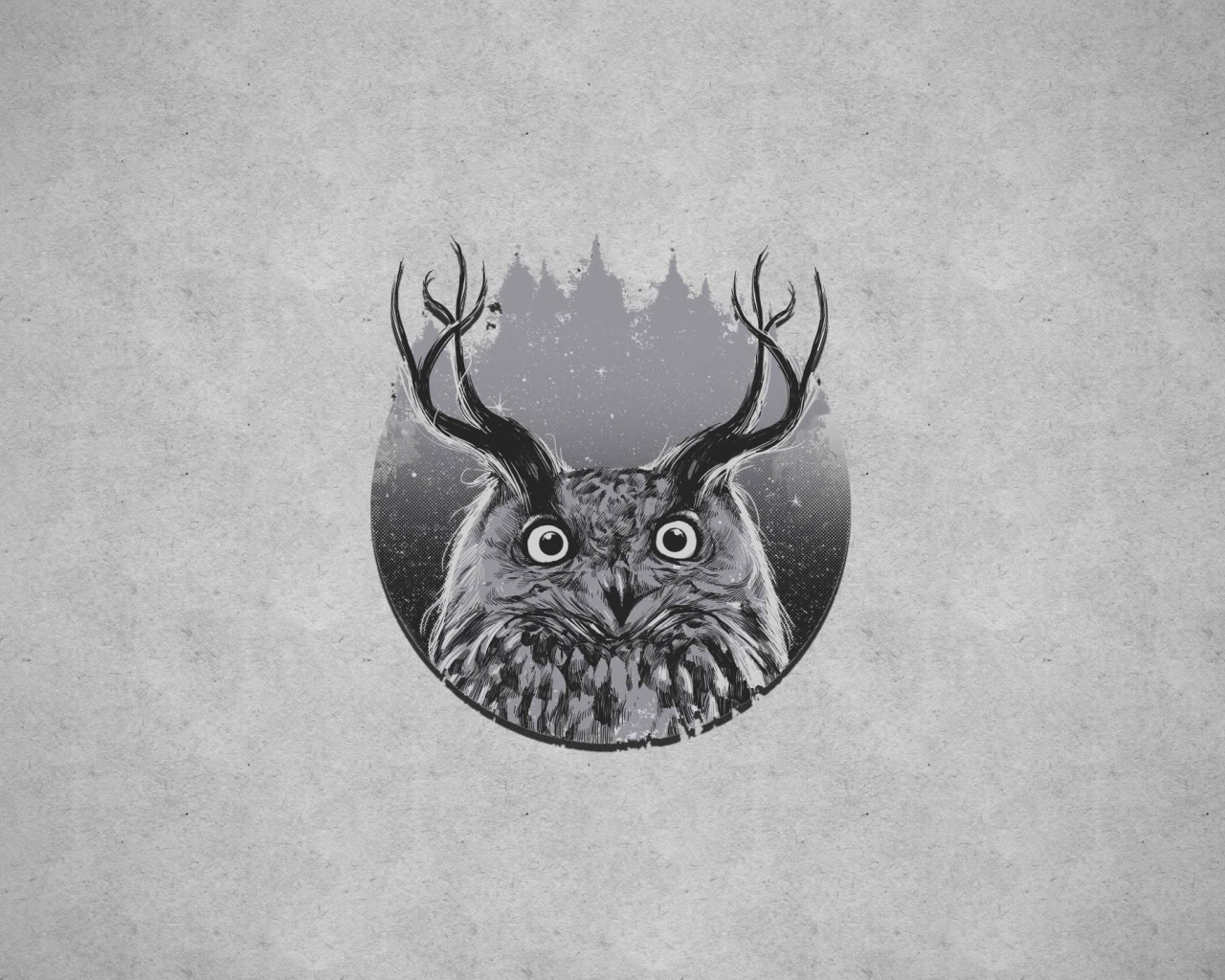 Сова с рогами