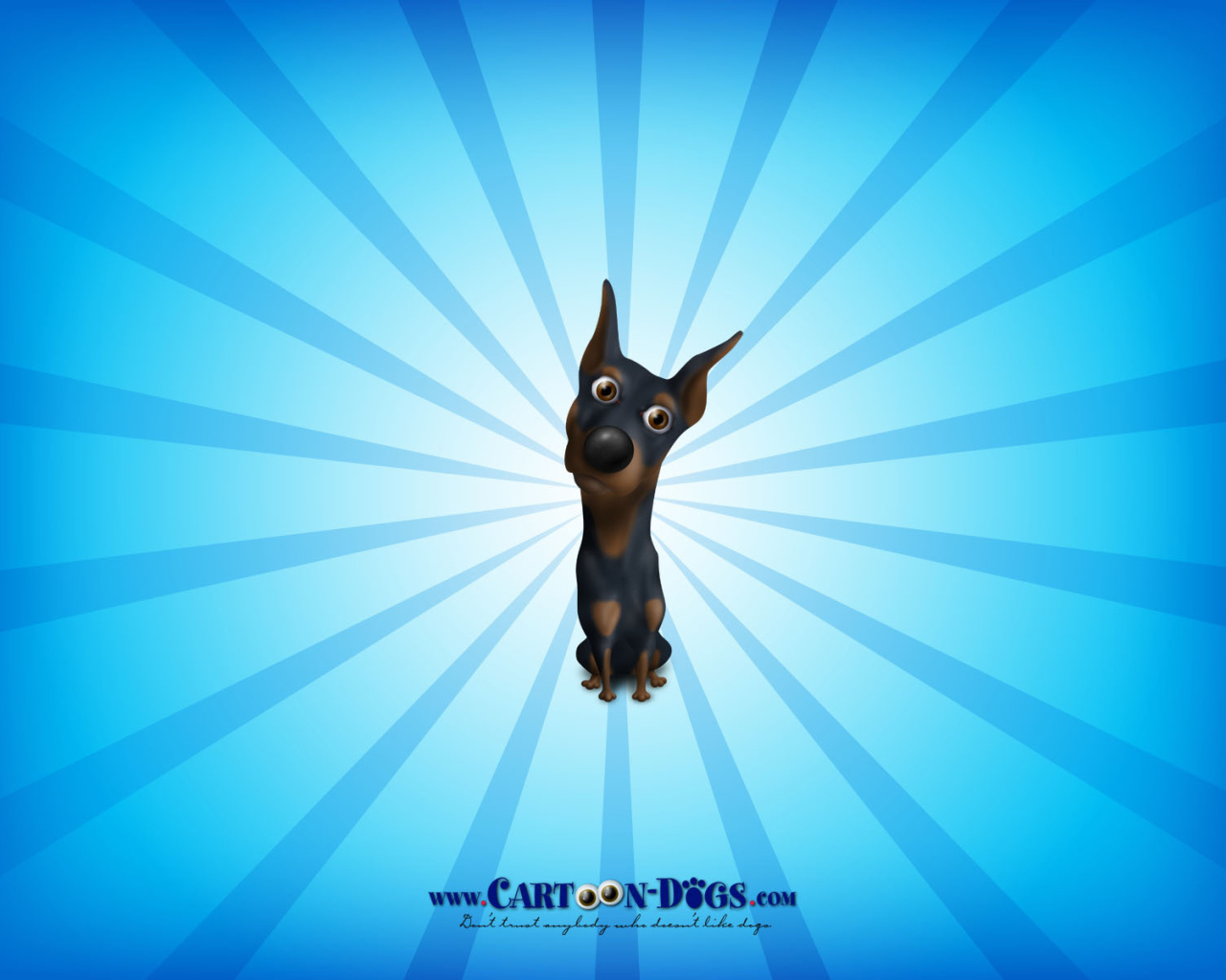 Доберман из мультфильма