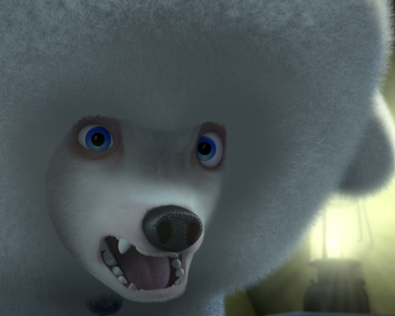 Белый пудель из мультфильма