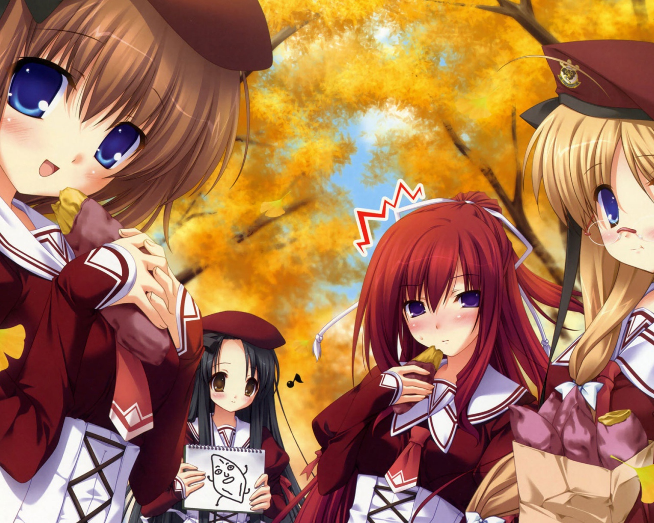 Обои с девушками Аниме